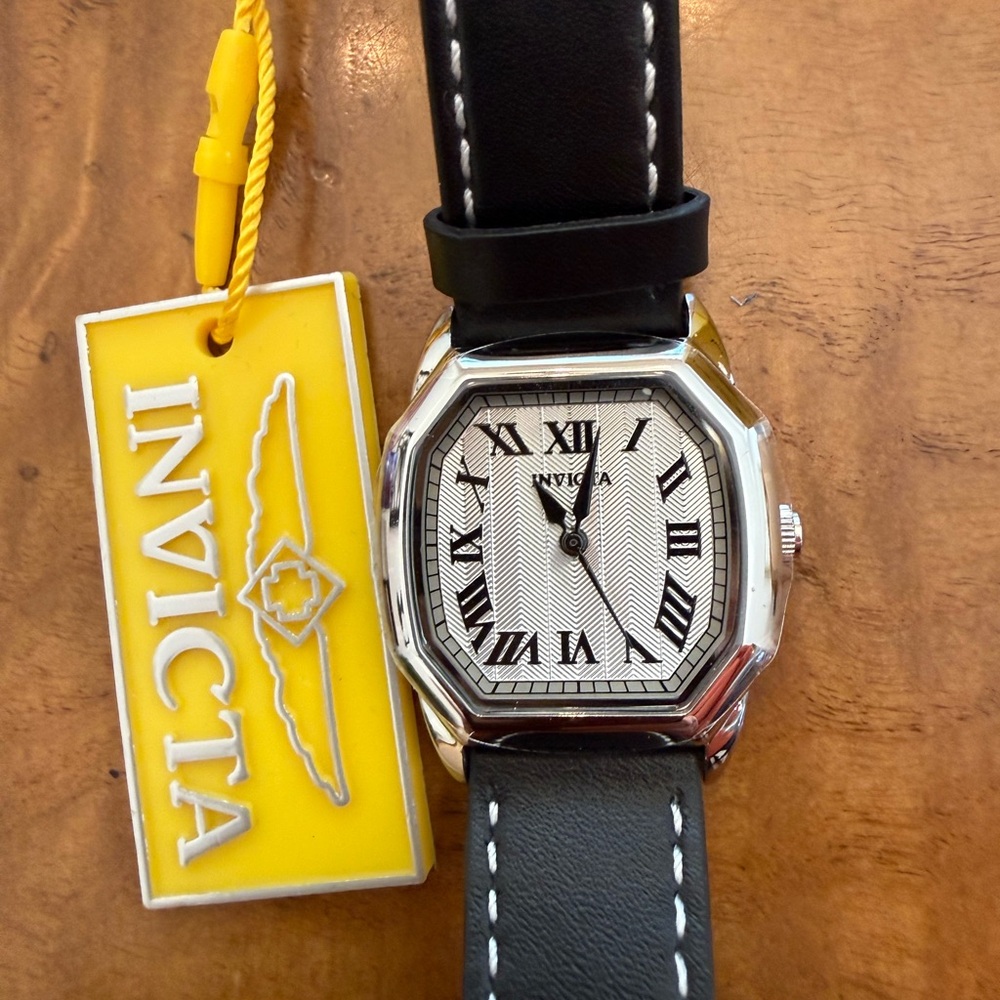 Invicta Silver and Black Women's Watch with Roman Numerals